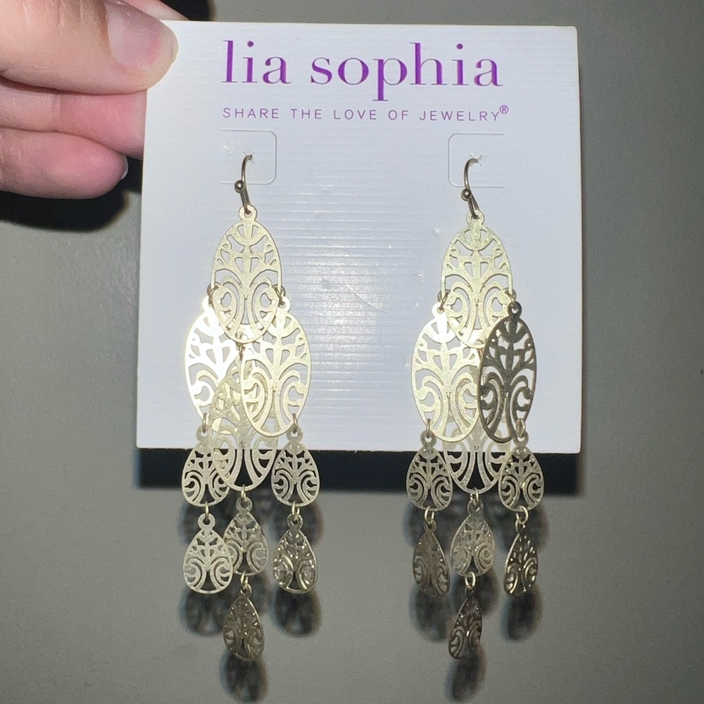 Lia Sophia good chandelier earrings